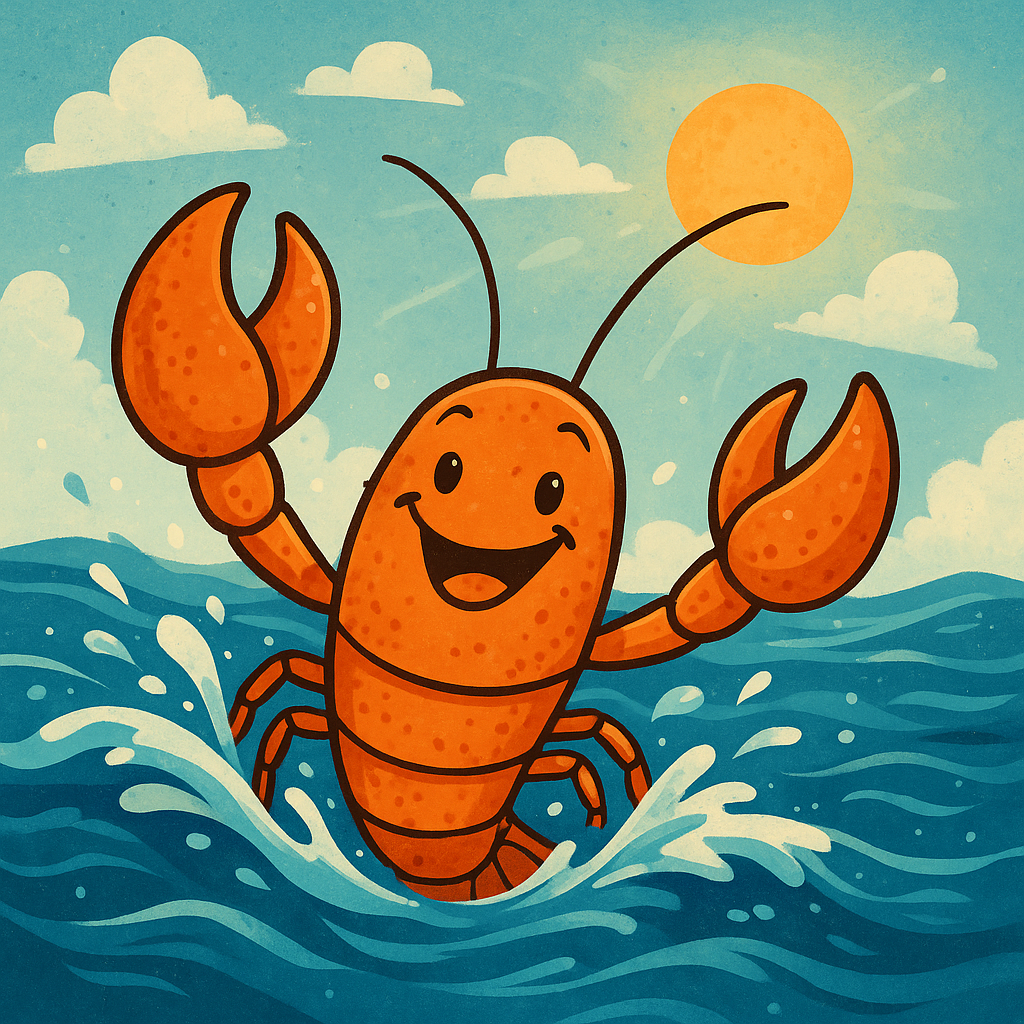 Lucky Orange Lobster