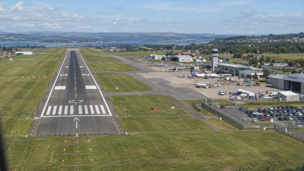 On Final Approach: A Regional Airport from Above